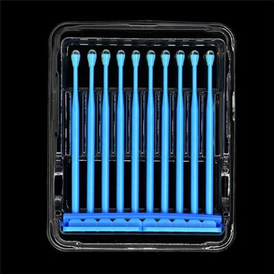 10 Pièces Brossette Micro Applicateur Jetable Dentaire Pointe Adhésive Applicateur Pour Couronne Dentaire Facette en Porcelaine Dentisterie blue