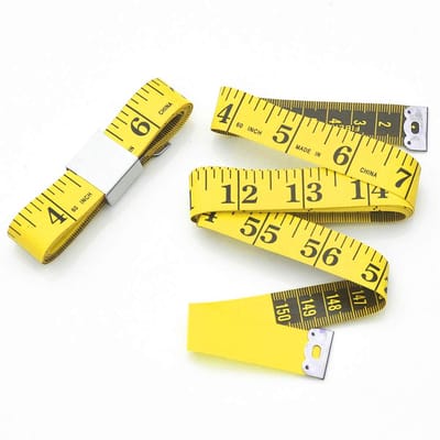 Famanu Meetlint / meetlint lichaam / meetlint lichaamsmaat / lichaamsmeetlint 150cm meetlint (geel)