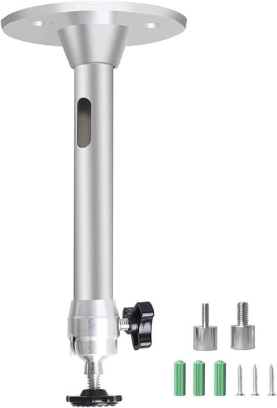 Universele Projector Mount - Plafondbeugel Projector - Projector Bevestigen - 360 Graden Draaibaar - 175mm Lengte - Zilver