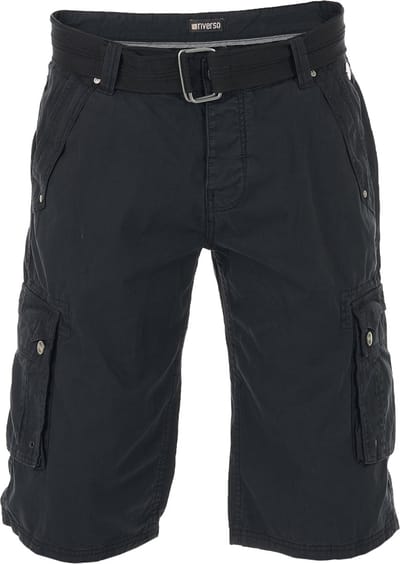 riverso Heren Short RIVAnton regular/straight Zwart W 30 Volwassenen Cargo shorts / korte broek