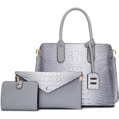 Retro Luxe Dameshandtas Mode Krokodillenpatroon Grote Capaciteit Tote Bag Europese en Amerikaanse Straattrend Schoudertas Dames