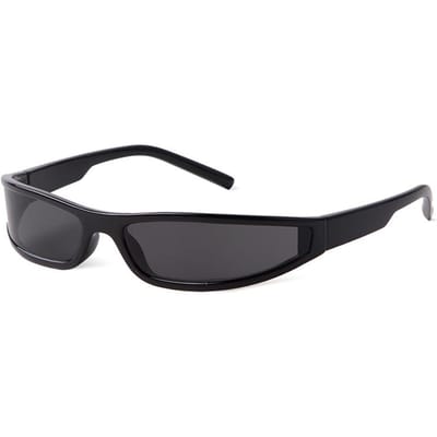 Vintage Y2K Heren Fietsen Sport Zonneklepbril Dames Buiten Fiets Zonneklepbril Steampunk Wrap Goggle Zonnebril UV400 As Picture black