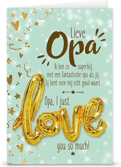 Love ballon "Lieve Opa"