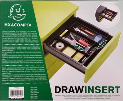 Exacompta DRAWINSERT Lade organizer ECOBlack - Zwart - 316014D