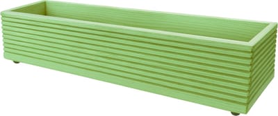 Handgemaakte houten Plantenbak – Voor Balkon, Terras of Tuin – Hout – Groen – 70x17x17 cm – Bloembak – Duurzaam, Weerbestendig & Stijlvol Design