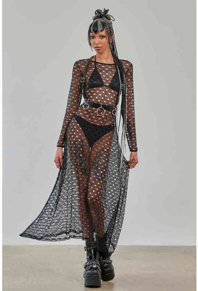 Banned - Arcane Empress Lange jurk - XL - Zwart