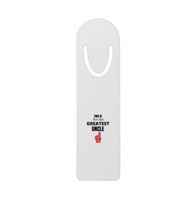 Hacebo® - This is for the greatest uncle metalen boekenlegger - Oom - oom - Verjaardag oom - cadeautje - kado - geschenk Bladwijzer boekenleggers - 12.7 cm x 3.2cm