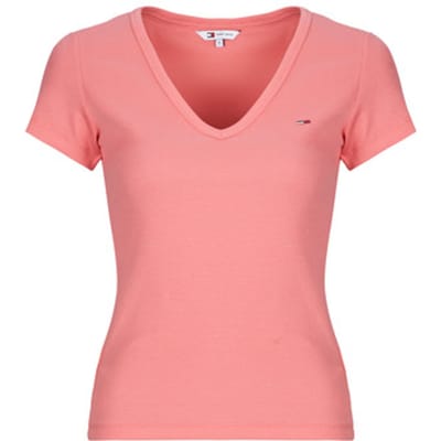 Tommy Jeans  T-shirt Korte Mouw TJW SLIM ESSENTIAL RIB V SS