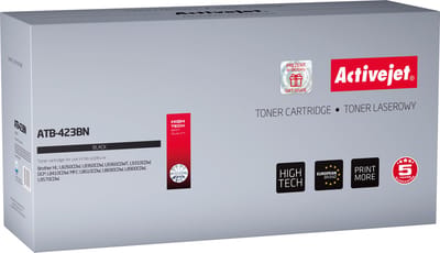 ActiveJet ATB-423BN Toner voor Brother-printer; Brother TN-423BK Vervanging; Opperste; 6500 pagina's; zwart.