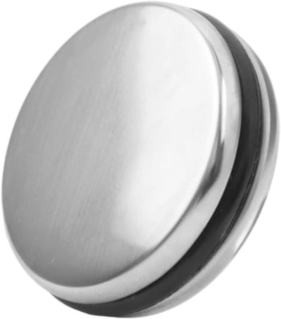 Wastafelstop - Gootsteenstop Click Clack - Afvoer Afsluiten - Roestvrij Staal - 35 mm - Zilver