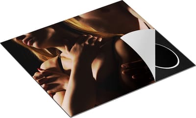 Chefcare Inductie Beschermer Vrouw met een Man - Liefde - Erotiek - 60x50 cm - Afdekplaat Inductie - Kookplaat Beschermer - Inductie Mat