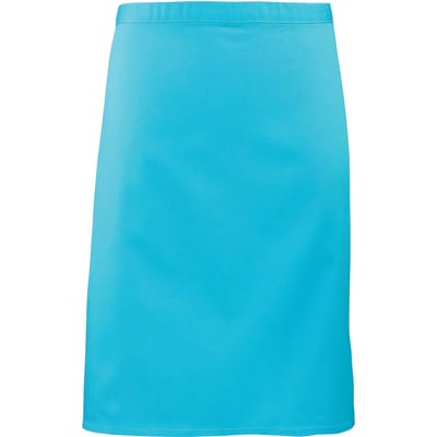 Schort/Tuniek/Werkblouse Unisex One Size Premier Turquoise 65% Polyester, 35% Katoen