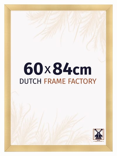 Fotolijst 60x84 cm - MDF - Goud Mat - Praag