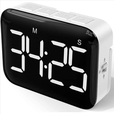 LISM-Digitale keukentimer - Een magnetische afteltimer met een groot led-display, geschikt voor keukens en slaapkamers.