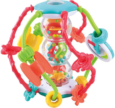 Play baby activiteitenbal educatief speelgoed 18cm kleurrijk kunststof.
