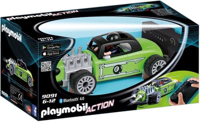 PLAYMOBIL Action RC Hot Rod Racer / Voiture de course verte radiocommandée 9091