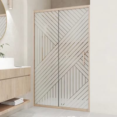 Aurlane Japandi - Douche Schuifdeur - 120x200 - Recht Patroon