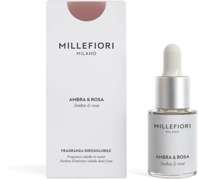 Millefiori Milano - Geurolie voor Aroma Diffuser 15 ml - Ambra & Rosa - Geurverspreider