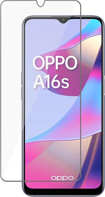 Screenprotector geschikt voor Oppo A16 / A16s Glas - Beschermglas Screen Protector Glas - 3 stuks
