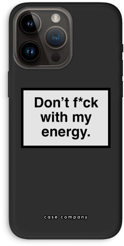 Case Company® - Hoesje geschikt voor iPhone 14 Pro Max hoesje - My energy - Biologisch Afbreekbaar Telefoonhoesje - Bescherming alle Kanten en Schermrand