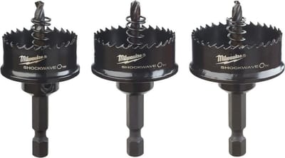 Milwaukee 49224800 Shockwave 3 delig gatenzaag set - 22 / 29 / 35mm