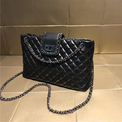 Tas Tote Bag Dames Veelzijdig en Modieus Grote Capaciteit Enkele Schouder Crossbody Tas zwart