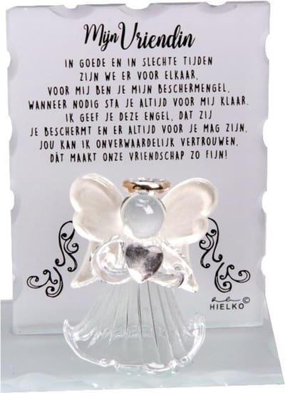 Beschermengel met strik - Mijn vriendin