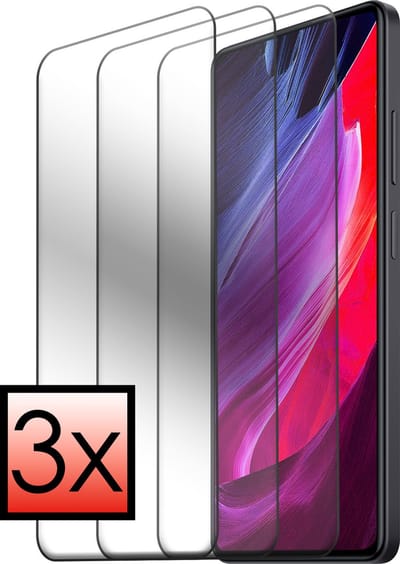 Screenprotector - 3 Stuks - Geschikt voor Xiaomi Redmi Note 12 Pro+ - Extra Sterk - Beschermglas - Gehard Glas - Tempered Glass - Screen Protector - Bescherm Cover