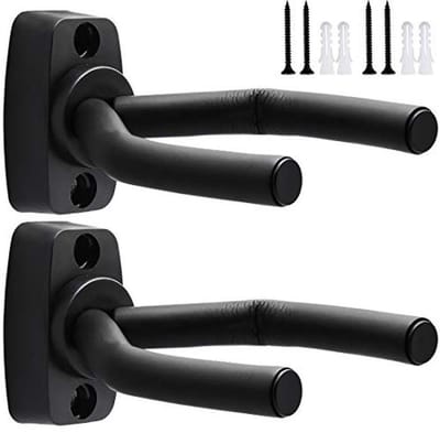Muurbeugel voor Gitaren en Muziekinstrumenten - 2 Pack Zwart