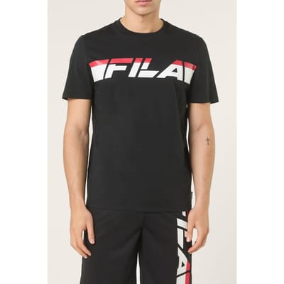 FILA Valiversi Regular Graphic T-shirt Black Maat: XS | T-shirts met Print Outlet | Heren | Zwart