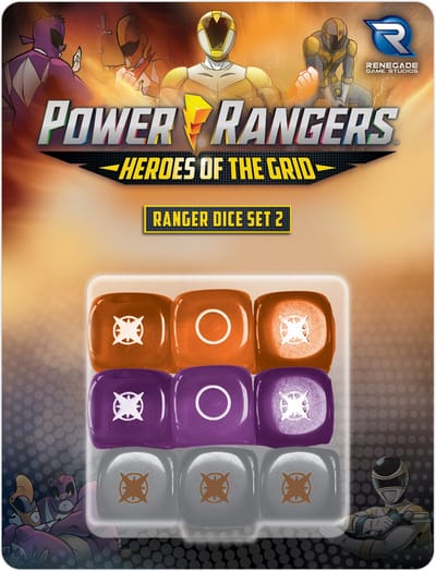 Power Rangers: Heroes of the Grid - Ranger Dice Set #2 - Dobbelsteen set - Renegade Game Studios