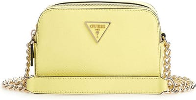 GUESS Schoudertas Avondtas Noelle Crossbody Camera Yellow Lichtgeel