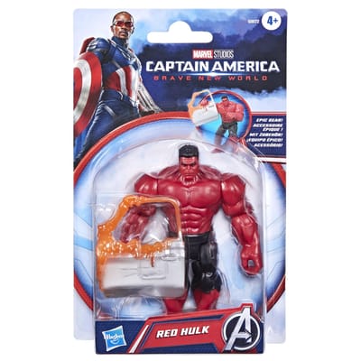 Hasbro Captain America Brave New World Rode Hulk Actiefiguren en superhelden