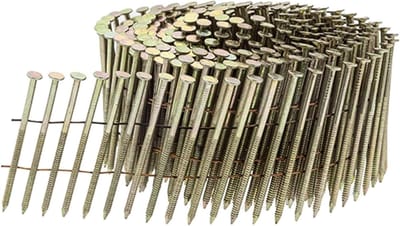 Spijkers voor Tackers - Ringnagels Coil - Houtbewerking Projecten - Grote Verpakking - 23 x 65 mm - Verzinkt