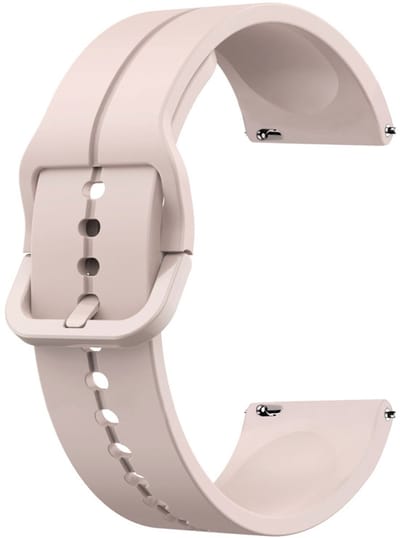 Siliconen bandje - geschikt voor Garmin Vivoactive 4 / Venu 4 (45mm) / Venu 3 / 2 / Forerunner 255 / Forerunner 265 / 570 (47mm) en Polar Vantage M / M2 / V3 / Grit X (Pro) - roze
