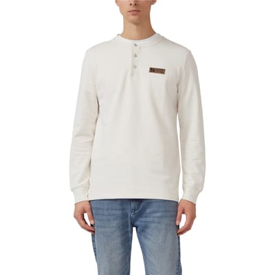 s.Oliver  T-shirts Offwhite Maat: XL | Longsleeves Outlet | Heren | Wit