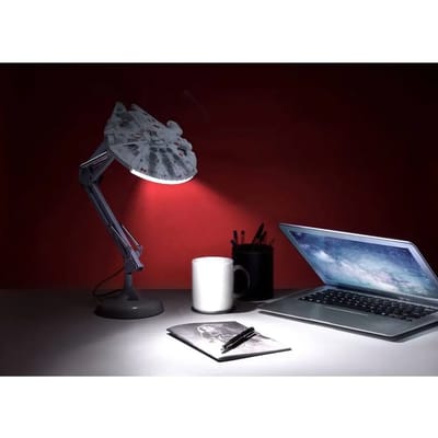 Star Wars Millennium Falcon Bureaulamp – Verstelbare USB Lamp, Officieel Gelicentieerd Collectible- Paladone
