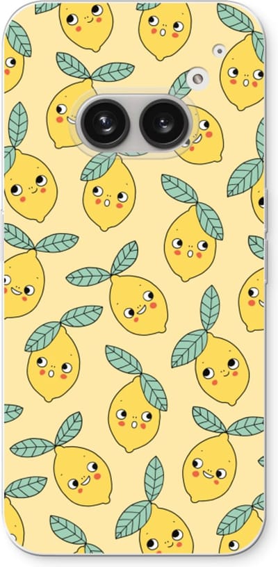 Case Company® - Hoesje geschikt voor Nothing Phone (2a) hoesje - Citroenen - Soft Cover Telefoonhoesje - Bescherming aan alle Kanten en Schermrand