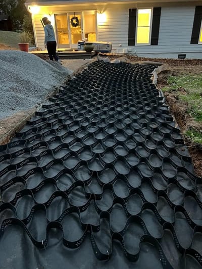 Bodem Stabilisator Grid - Grond Roosters - Oprit Versterken - Herbruikbaar & Snijdbaar - 5CM of 10CM Hoog - Zwart
