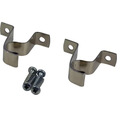 Sencys - Gordijnsteun - Metaal - Zilver - Voor Roede Dia. 28mm - 2 Stuks