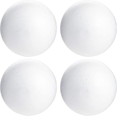 Ronde schuimballen voor ambachten en DIY projecten (5 inch, 4 pack)
