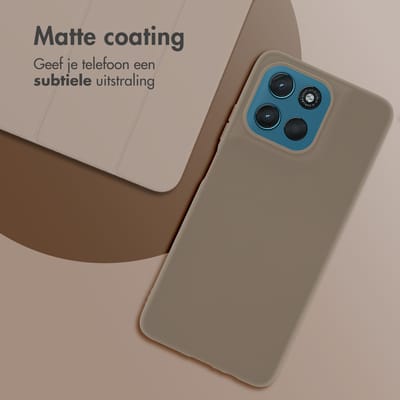 imoshion Hoesje - Geschikt voor Motorola Moto G57 Power - Color Backcover - Bruin