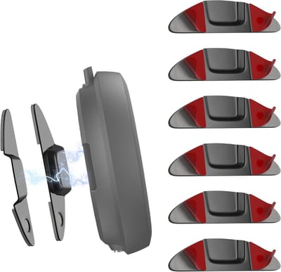 6 stuks metalen reserveplaten voor parkeerschijven en snelheidsradarwaarschuwingen - Compatibel met OOONO CO-Driver NO2 en P-DISC NO2