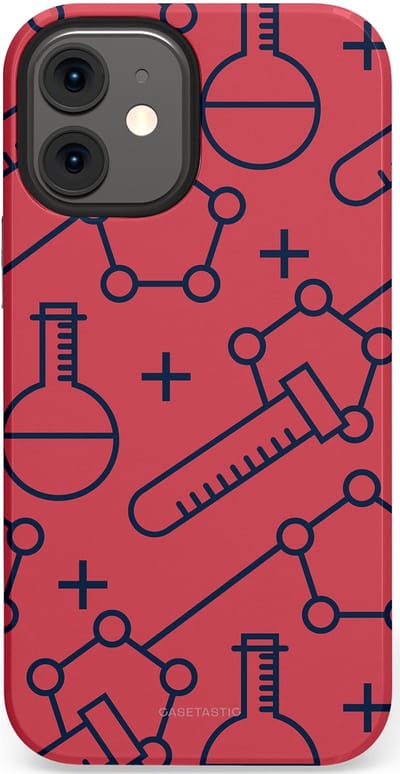 Casetastic hoesje geschikt voor Apple iPhone 12 Mini - Dubbellaagse bescherming - Rode Laboratorium - Fashion Case - Koraal