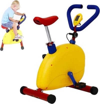 Kinder Hometrainer - Mini Fiets - Actief Spelen - Verstelbare Zadelhoogte - 55 x 35 x 70 cm - Eén Kleur