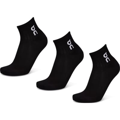 On Logo Sock Ankle Sokken Unisex - Zwart - Maat 35 - 38 - Katoen
