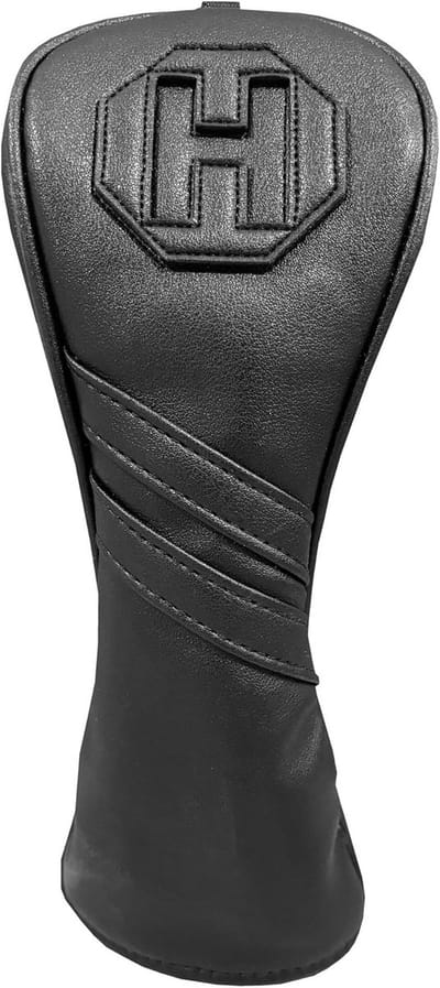 Golfclub Hoes - Hybride beschermer - Golfclub Bescherming - Waterdicht PU Leer - Universeel - Zwart