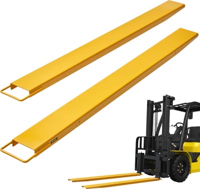VEVOR Set van 2 Vorkverlengingen Tandverlenging van 1820 mm, Draagvermogen van 1,815 Ton Vorktanden Q235 Koolstofstaal, Eendelig Ontwerp Palletvorkverlenging Compatibel met Vorken van 106 mm