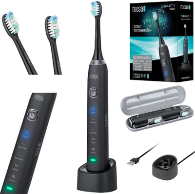 Teesa TSA8015 - Elektrische (sonische) tandenborstel SONIC BLACK, 5 standen