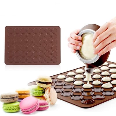 Dailygoods - 48 holle ruimtes siliconen vorm blad mat makrons koekjes gebak DIY bakvormen decoreren gereedschap